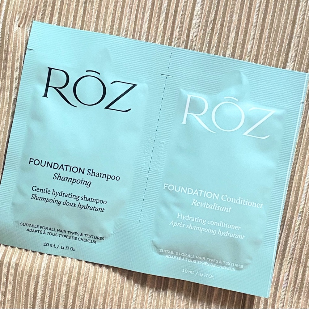 Roz Foundation Shampoo & Conditioner Packets 10 ml ea